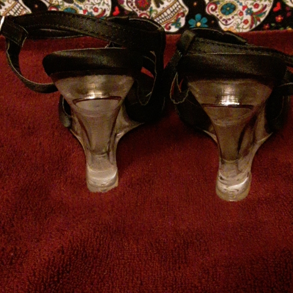 Pleaser Fabulicious Black Satin Elegant He… - Picture 7 of 13